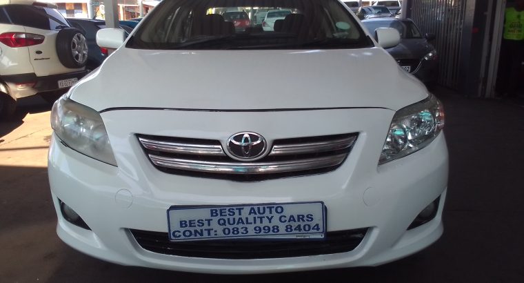 2010 Toyota Corolla 1.3 Engine Capacity Professional with Manuel
