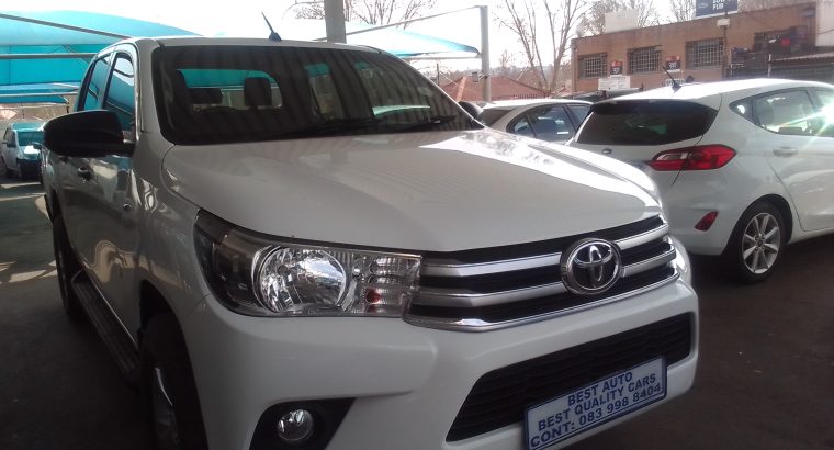 2019 Toyota Hilux 2.4 Engine Capacity 4×4 Gd6 with Manuel Trans