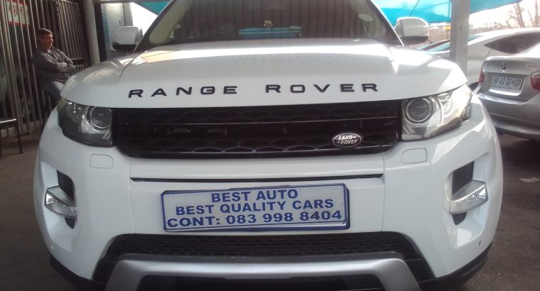 2013 Ranger Rover Evoke SD4 2.2 Engine Capacity with Automatic Tr