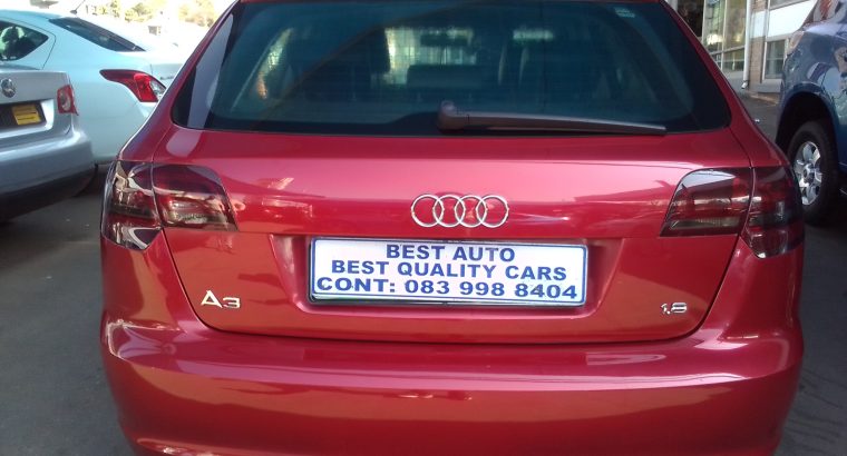 2010 Audi A3 1.8 Engine Capacity TFSI with Automatic Transmission