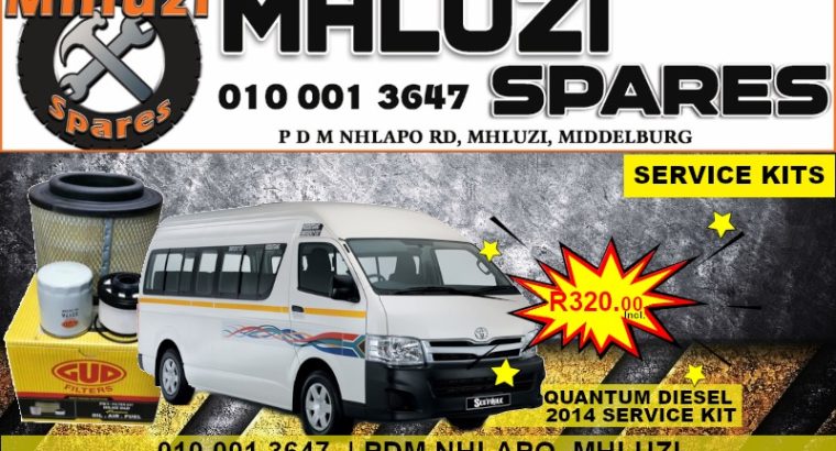 Quantum diesel 2014 service kit ONLY R320.00!