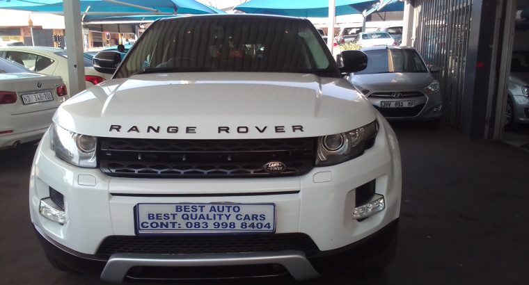 2013 Rang Rover 2.0 Engine Capacity Evoke with Automatic Transmis