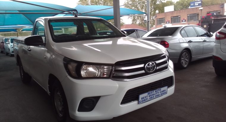 2016 Toyota Hilux 2.4 Engine Capacity GD6 Low Base with Manuel Tr