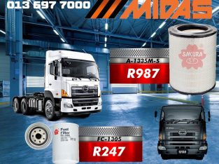 Save BIG on Hino 700 EI 30 Filters at Midas Witbank!