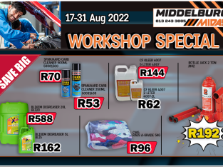 Workshop Specials 17-31 August 2022 Middelburg Midas!
