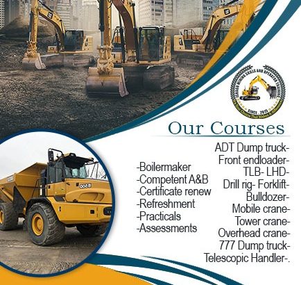 TLB TRAINING MACHINE SKILLS CENTER AT RUSTENBURG 0711101491
