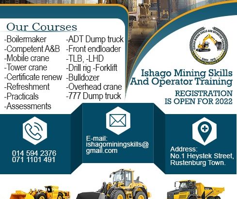 TLB TRAINING MACHINE SKILLS CENTER AT RUSTENBURG 0711101491