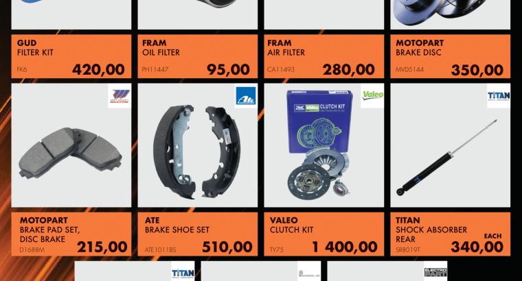 Don’t forget about our VEHICLE PARTS SPECIAL at Discounter Midas!