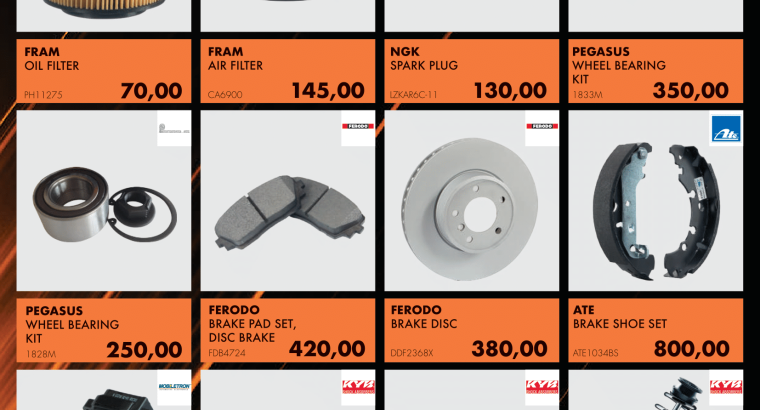 Don’t forget about our VEHICLE PARTS SPECIAL at Witbank Midas!