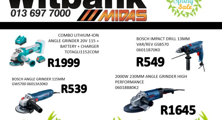 BIG SPRING SALE WITBANK MIDAS!