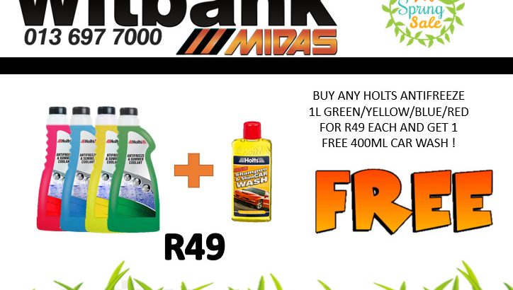 BIG SPRING SALE WITBANK MIDAS!