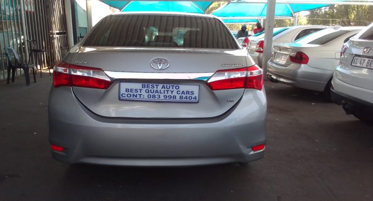 2016 Toyota Corolla 1.6 Engine Capacity Prestige with Manuel Tran