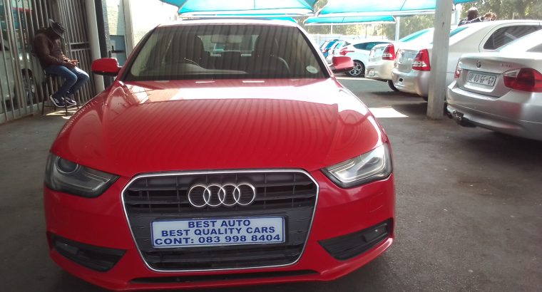 2013 Audi A4 1.8 Engine Capacity TFSI with Manuel Transmission, E