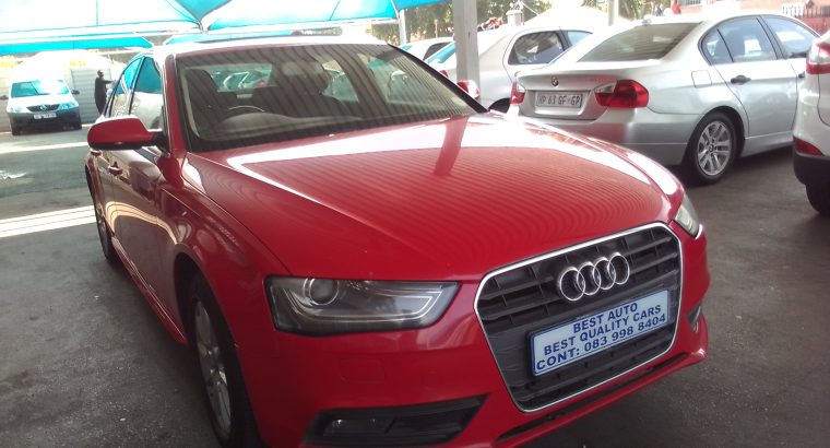 2013 Audi A4 1.8 Engine Capacity TFSI with Manuel Transmission, E