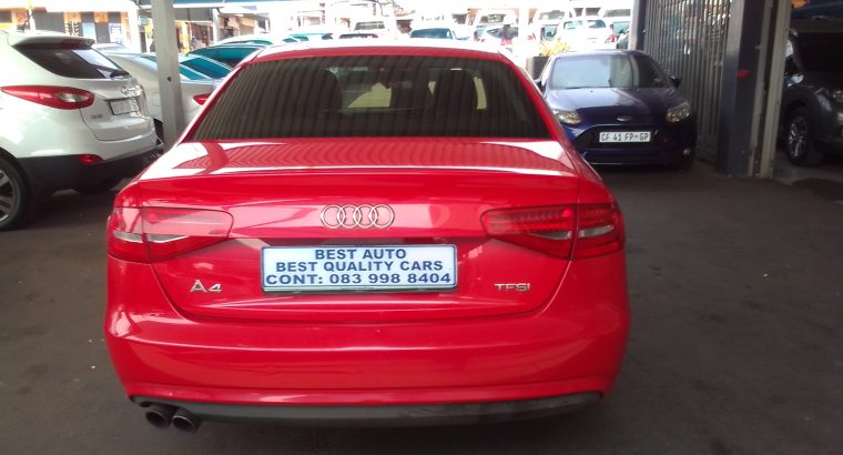 2013 Audi A4 1.8 Engine Capacity TFSI with Manuel Transmission, E