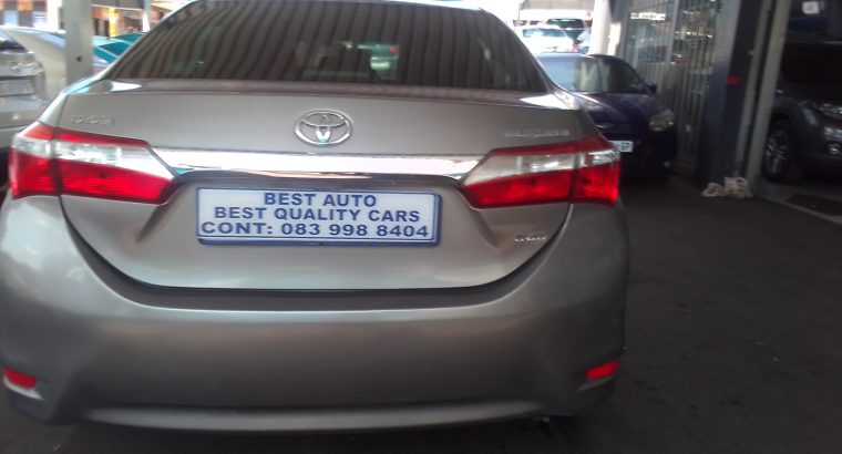 2016 Toyota Corolla 1.4 Engine Capacity Prestige D4D Diesel with