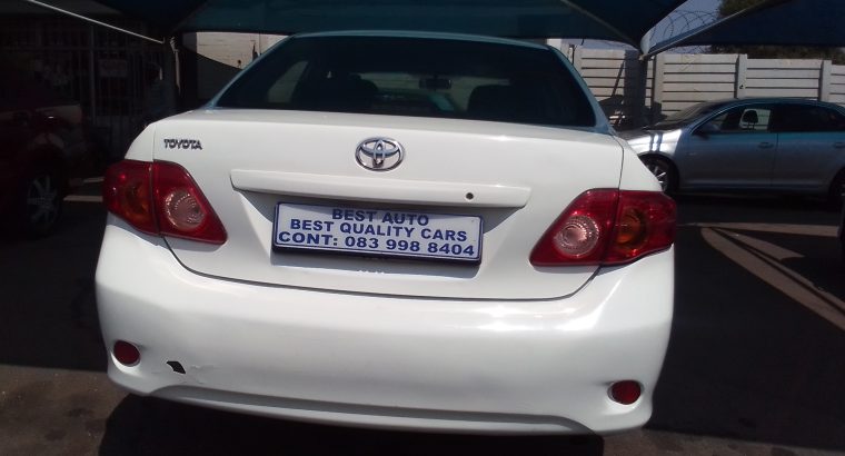2010 Toyota Corolla 1.3 Engine Capacity Professional with Manuel