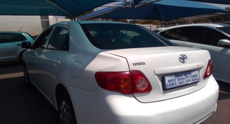 2010 Toyota Corolla 1.3 Engine Capacity Professional with Manuel