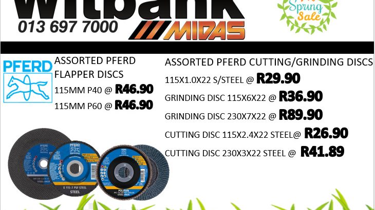 BIG SPRING SALE WITBANK MIDAS!