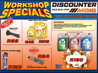 Workshop Specials 19-30 September 2022