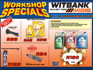Workshop Specials 19-30 September 2022