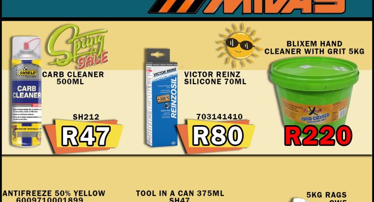 Workshop Specials 1-15 September 2022