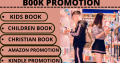 I will advertise your amazon book, kid, christian book and kindle