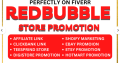 I will promote redbubble, clickbank amazon affiliate link, shopif