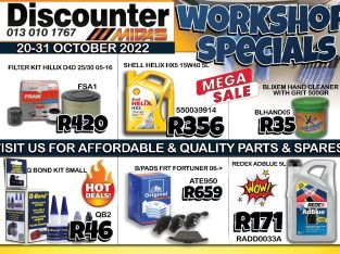 Discounter Midas Workshop Specials 20-31 October 2022