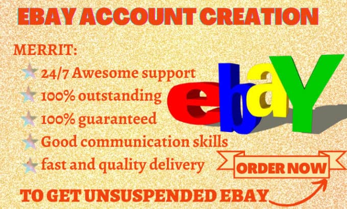 I will do ebay account fully verified and stable for all country