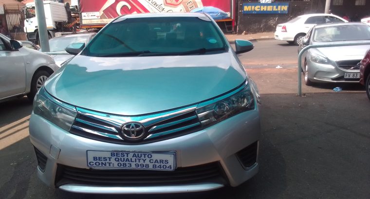 2015 Toyota Corolla 1.4 Engine Capacity Prestige D4D Diesel with