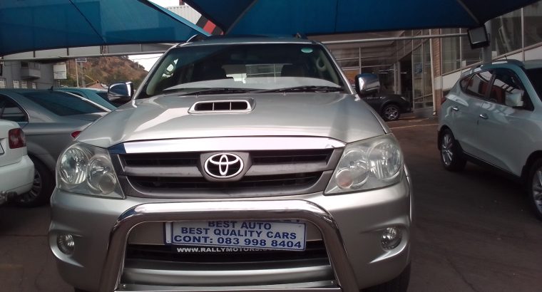 2006 Toyota Fortune 3.0 Engine Capacity D4D 4×4 Diesel with Manue