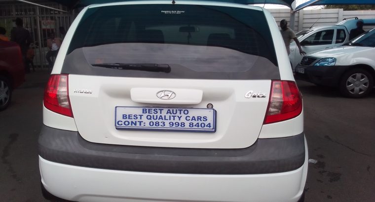 2010 Hyundai Getz 1.4 Engine Capacity with Manuel Transmission, C