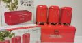 BREAD BIN WITH 3 PIECE CANISTER SET
