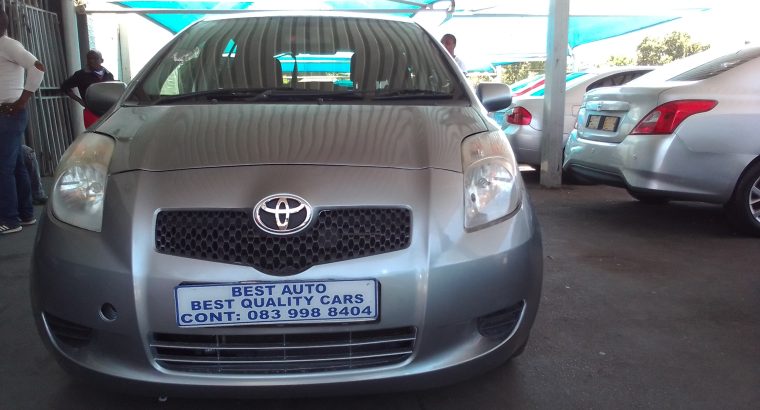 2008 Toyota Yaris 1.3 Engine Capacity with Manuel Transmission, E