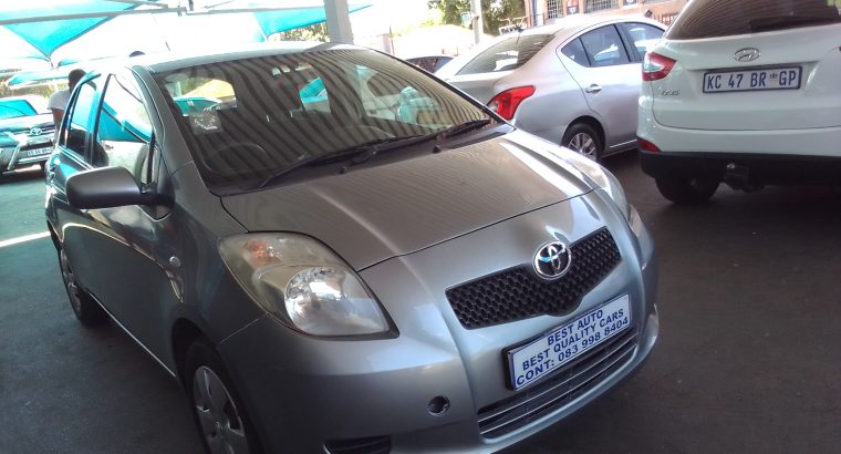 2008 Toyota Yaris 1.3 Engine Capacity with Manuel Transmission, E