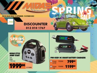 Spring Savings at Discounter Midas!