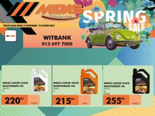 Save Big on Midas Liquid Gold Oil at Midas Witbank!