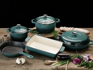 7 piece cast iron cookware set