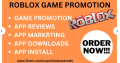 I will promote mobile app roblox game website steam game app mark