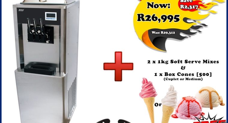 BRAND NEW ICE CREAM MACHINES INSTOCK FOR SALE