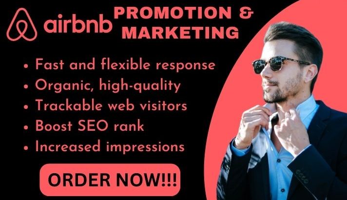 I will do airbnb promotion airbnb airbnb listing airbnb marketing