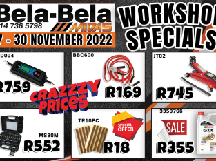 Workshop Specials 17-30 November 2022