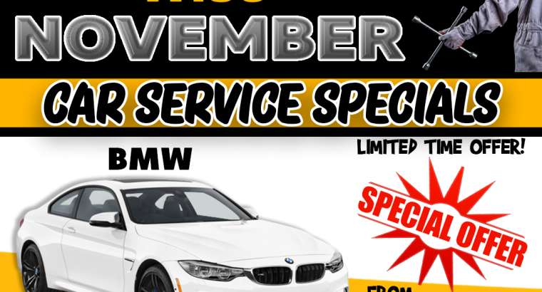 CAR SERVICE SPECIALS!