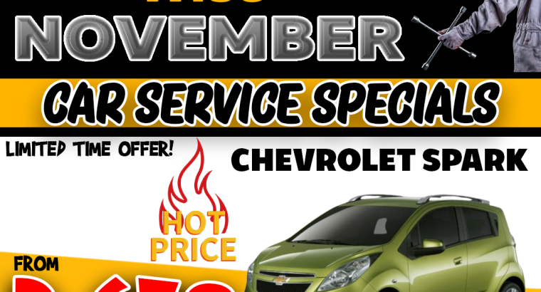 CAR SERVICE SPECIALS!