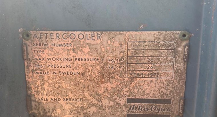 After cooler for Compressed Air, ATLAS COPCO