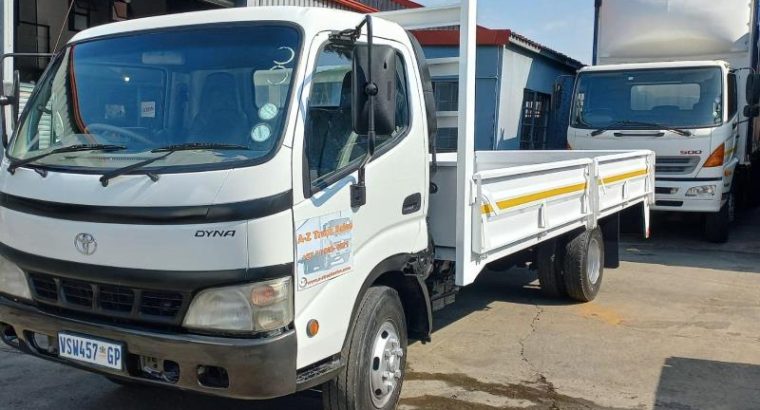 2007 TOYOTA DYNA 7-145 4.5 TON WITH DROPSIDE BODY