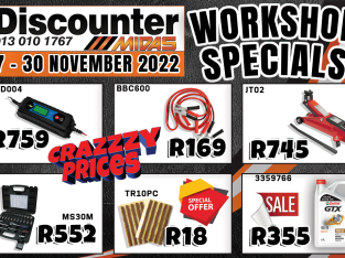 Workshop Specials 17-30 November 2022