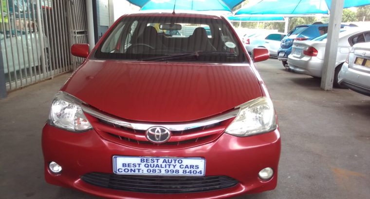 2013 Toyota Etios 1,.5 Engine Capacity Sedan with Manuel Transmis