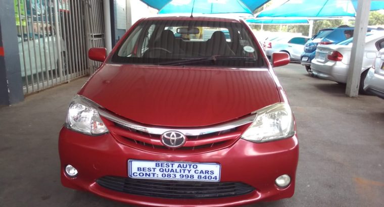 2013 Toyota Etios 1,.5 Engine Capacity Sedan with Manuel Transmis